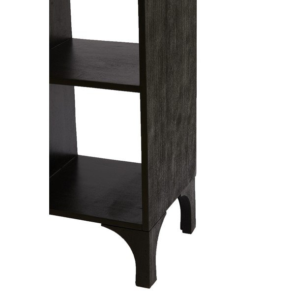 Melns mango koka grāmatu plaukts 106x190 cm Rayna – Light & Living-image-4