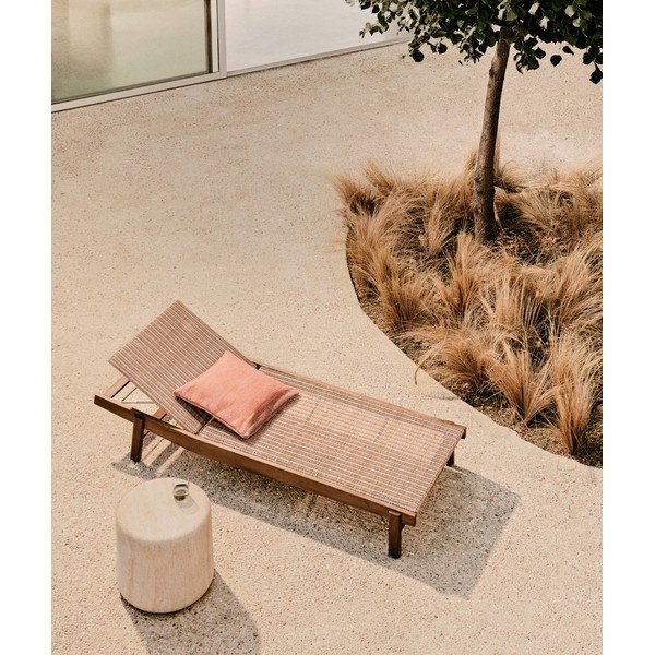 Brūns rotangpalmas regulējams dārza zvilnis Itani – Kave Home-image-3