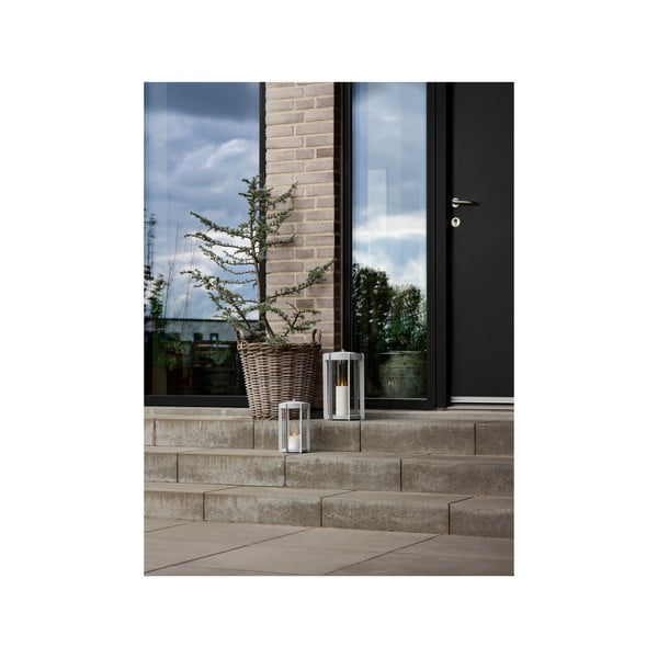 Gaiši pelēka LED laterna ar USB (augstums 25 cm) Firefly – Zone-image-3