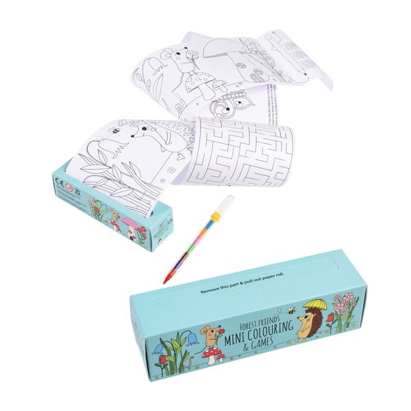 Krāsojamo grāmatu un mīklu komplekts Rex London Forest Travel -image-4