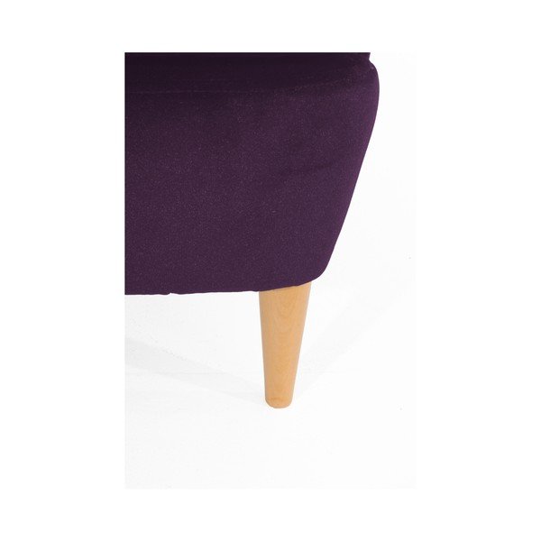 Violets krēsls ar gaiši brūnām kājām Max Winzer Clint Suede-image-4