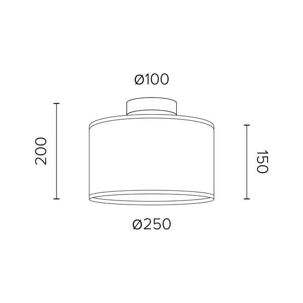 Griestu lampa no ozolkoka finiera Sotto Luce TSURI S, ø 25 cm-image-2