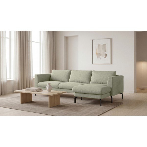 Gaiši zaļš stūra dīvāns (ar labo stūri) Gomero – Scandic-image-1