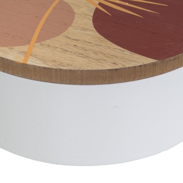 Dekoratīvas uzglabāšanas kastes ar vāku (2 gab.) ø 17x6,5 cm – Casa Selección-image-3