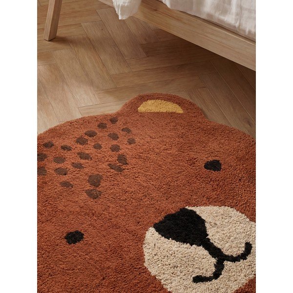 Brūns mazgājams/ar rokām darināts kokvilnas bērnu paklājs 120x149 cm Snuggle Berry – Hanse Home-image-3