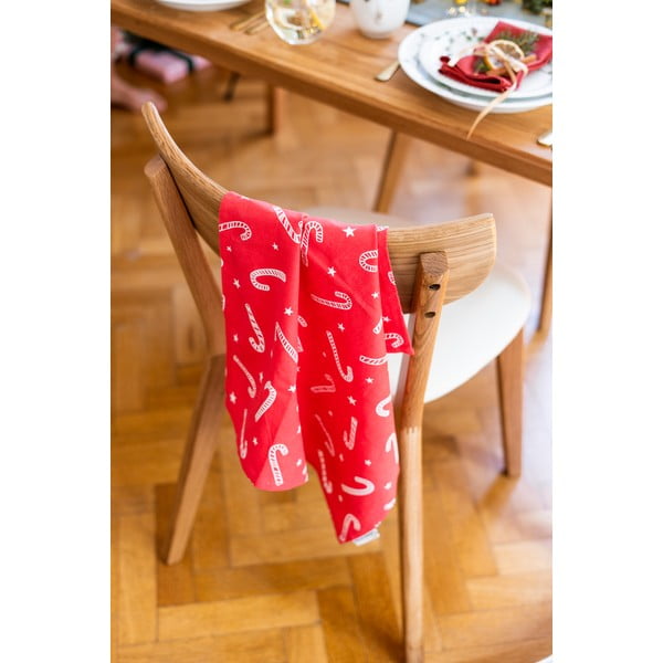 Kokvilnas trauku dvieļi ar Ziemassvētku motīvu (4 gab.) 50x70 cm Candy Cane – Catherine Lansfield-image-4