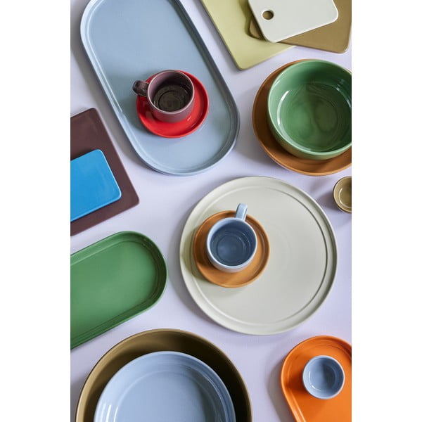 Gaiši zila/brūna māla tasīte Amare – Hübsch-image-2