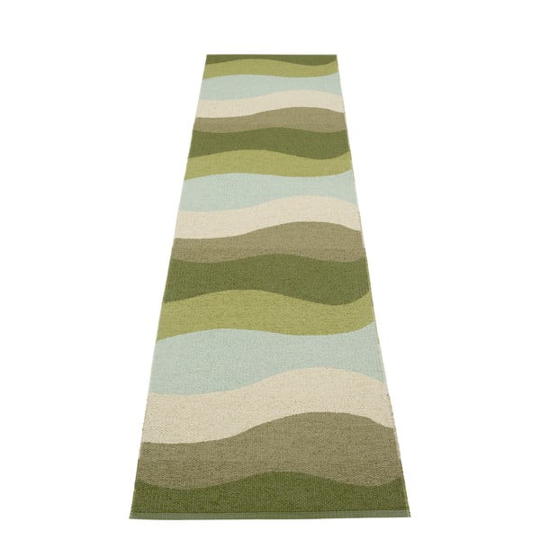 Zaļš iekštelpu un āra celiņa paklājs 70x300 cm Urvi Woods – Pappelina