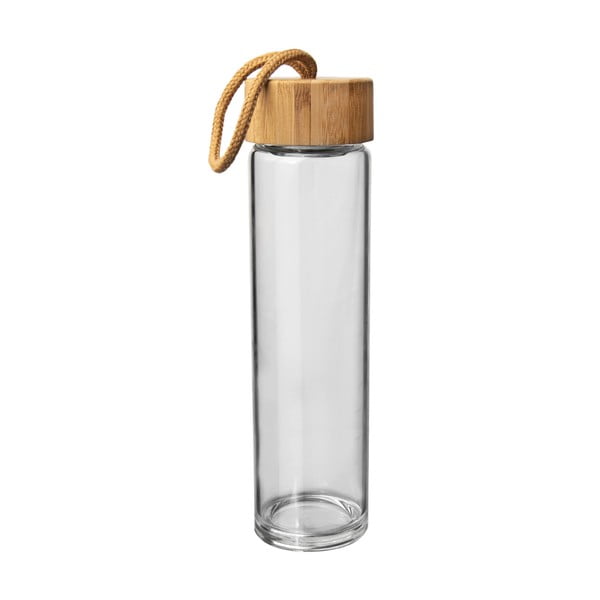 Stikla ūdens pudele ar bambusa vāku Orion, 500 ml