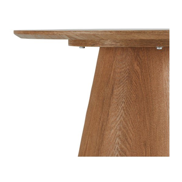 Dabīga toņa žurnālgaldiņš ar ozolkoka imitāciju ø 60 cm Tango – Furnhouse-image-2