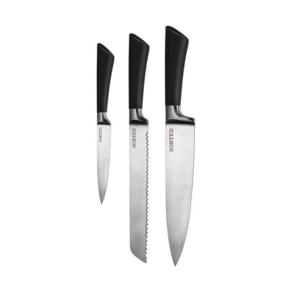 3 nažu, šķēru, asinātāja un statīva komplekts Premier Housewares-image-1