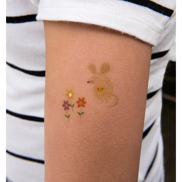 2 lokšņu komplekts ar pagaidu tetovējumiem Rex London Rusty And Friends-image-1