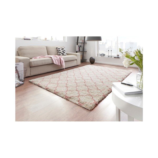 Krēmkrāsas un rozā paklājs Mint Rugs Grace Creme Rose, 200 x 290 cm-image-2