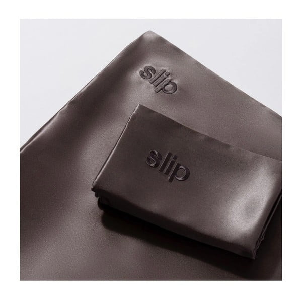 Zīda spilvendrāna 51x76 cm Charcoal – slip-image-3