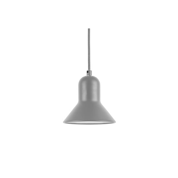Pelēka griestu lampa Leitmotiv Slender, augstums 14,5 cm