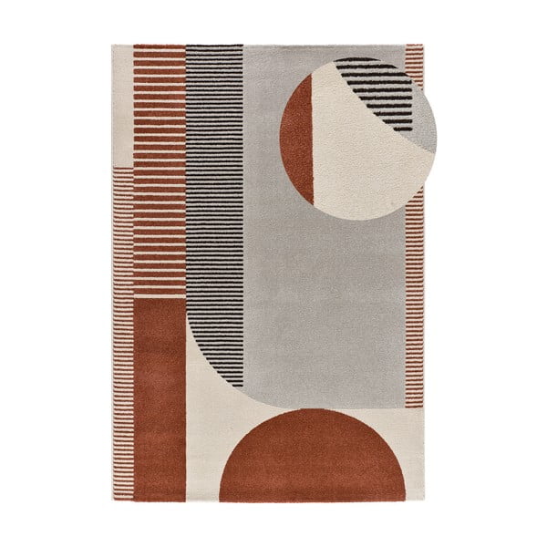 Sarkans/pelēks paklājs 160x230 cm Gaia – Universal