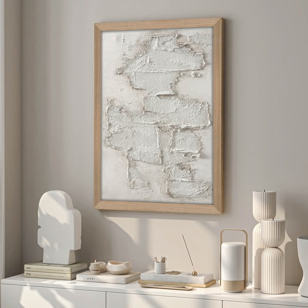 Ar rokām apgleznota glezna 32,5x42,5 cm White rock – Malerifabrikken-image-1