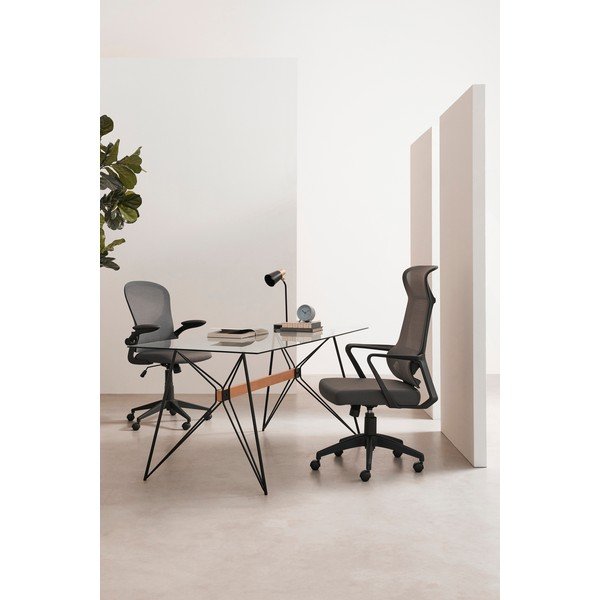 Pelēks polsterēts biroja krēsls Kempton – Yes Everyday-image-1