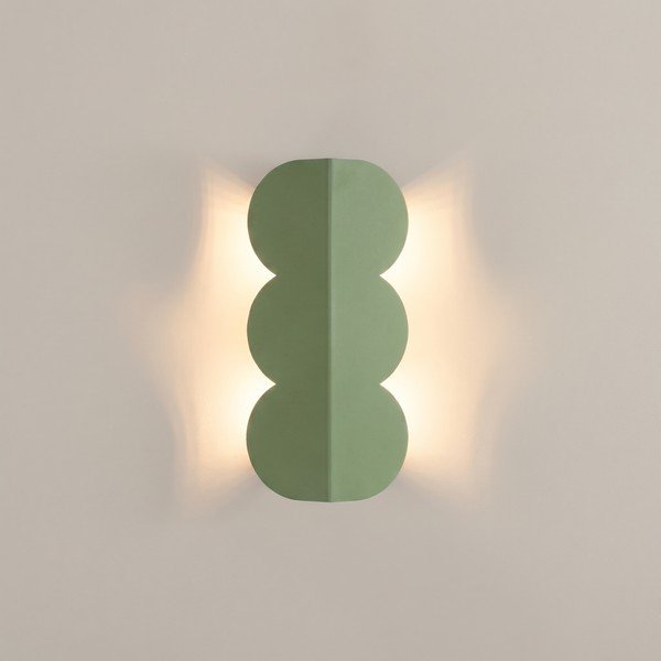 Salvijas zaļa alumīnija sienas lampa BISCUIT – Thoro-image-3