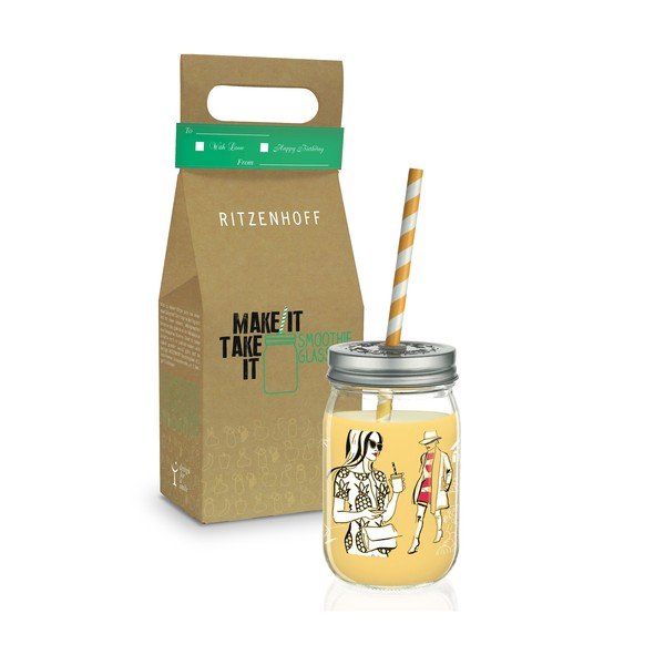 Glāze ar vāciņu un salmiņu Ritzenhoff Andrea Arnhold, 445 ml-image-2