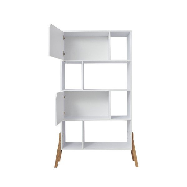 Balts ozola grāmatu plaukts BELLAMY Lotta-image-1