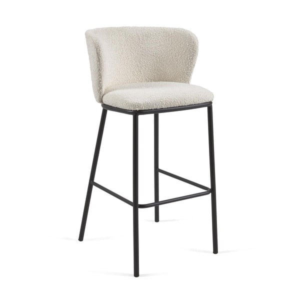 Balti bāra krēsli (2 gab.) (sēdekļa augstums 75 cm) Ciselia – Kave Home