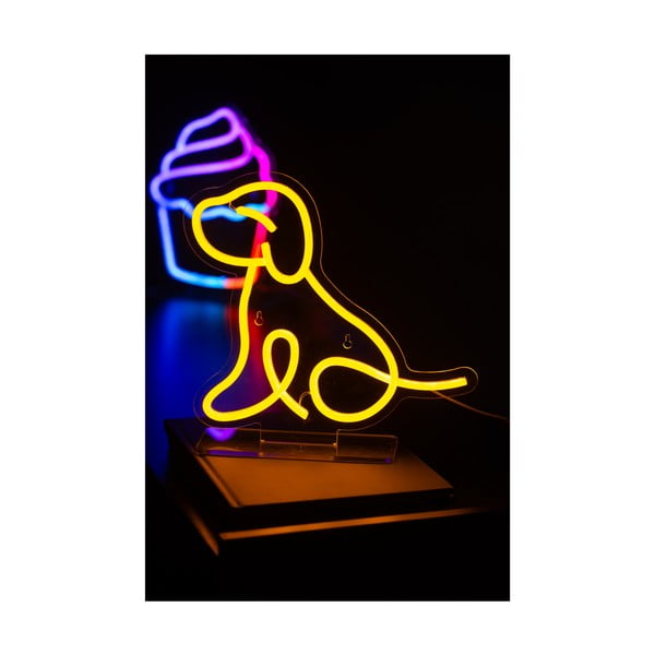 Dzeltena bērnu galda lampa Sitting Dog – Leitmotiv-image-1