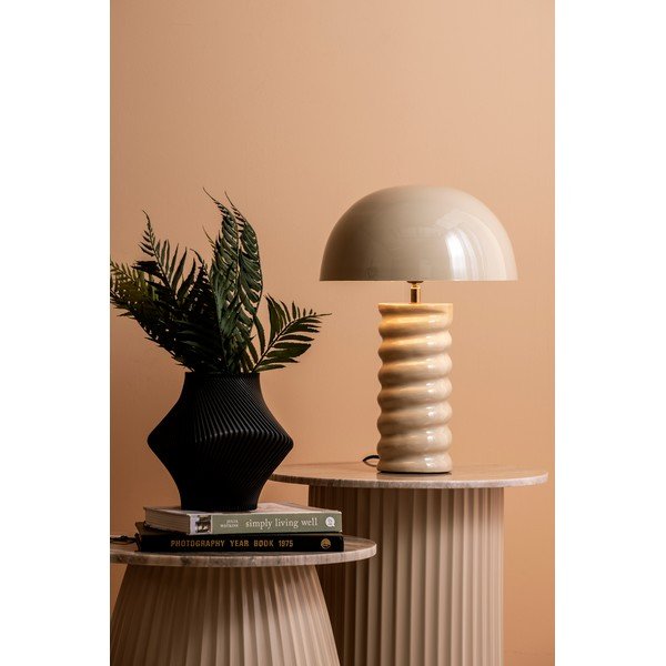 Pelēka galda lampa (augstums 45 cm) Gracio  – Leitmotiv-image-1