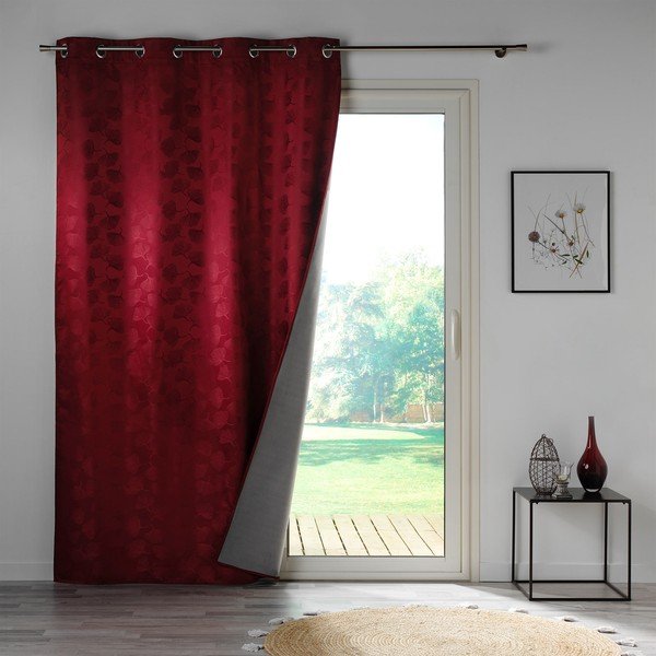 Bordo gaismu necaurlaidīgs aizkars 140x260 cm Lunella – douceur d'intérieur-image-2