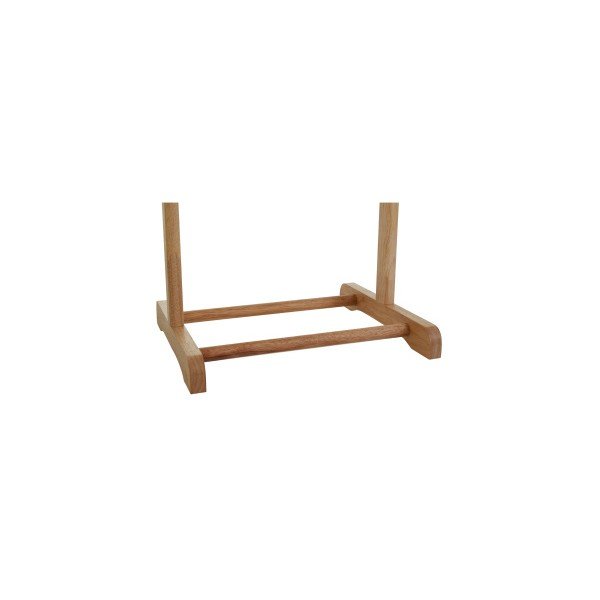 Dabīga toņa gumijkoka masīvkoka uzvalku pakaramais – Premier Housewares-image-4