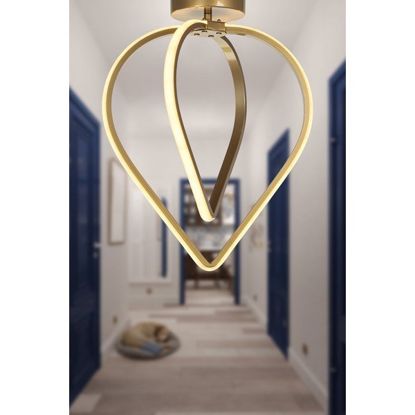 Bronzas krāsas metāla LED griestu lampa Pars – Squid Lighting-image-1