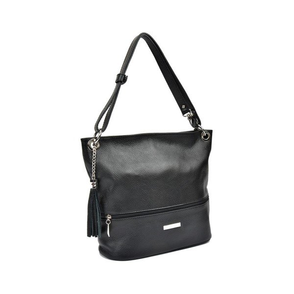 Melna ādas rokassoma Anna Luchini Hunna-image-2