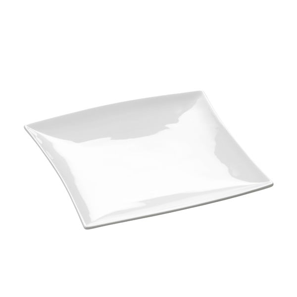 Balta porcelāna deserta šķīvis Maxwell & Williams East Meets West, 18,5 x 17,5 cm