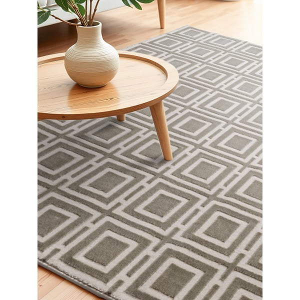 Pelēks/krēmkrāsas paklājs 160x235 cm Perles Howlite – Elle Decoration-image-3