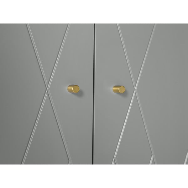 Pelēks drēbju skapis Woodman Mia-image-1