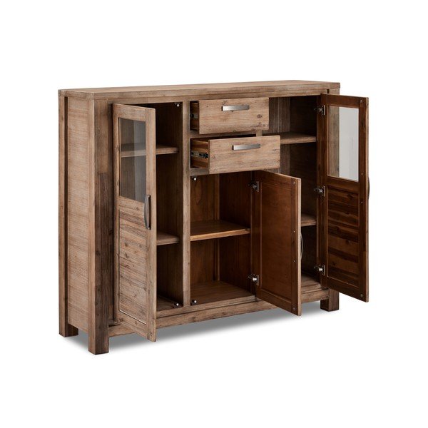 Kumode no akācijas koka Furnhouse Alaska-image-2