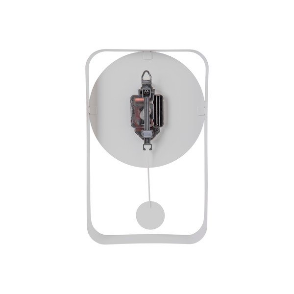 Balts sienas pulkstenis ar svārstu Karlsson Charm, augstums 32,5 cm-image-3