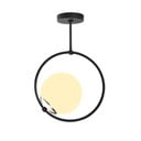 Melna piekaramā lampa ar stikla abažūru Chandelier – Opviq lights