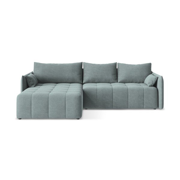 Zils salokāms/ar uzglabāšanas vietu stūra dīvāns (ar kreiso stūri/ar zvilni) Moku – Makamii