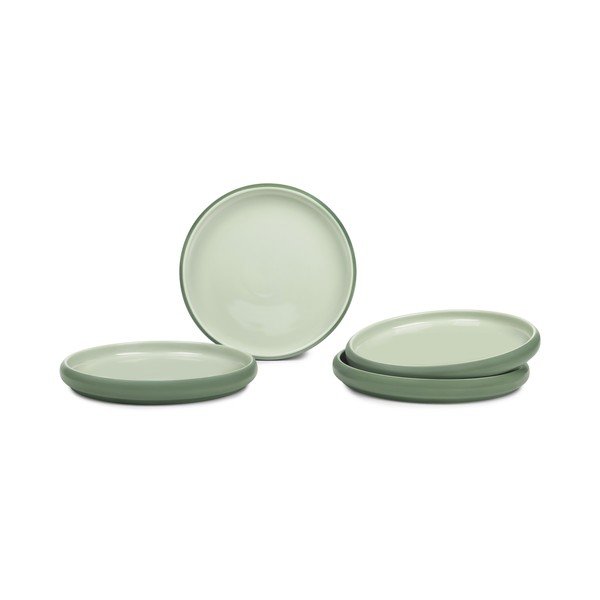 Zaļi akmensmasas šķīvji (4 gab.) ø 22 cm Aura Rondo – Bonami Selection