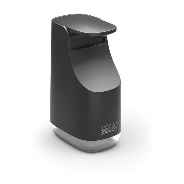Melns plastmasas ziepju dozators 350 ml Slim – Joseph Joseph