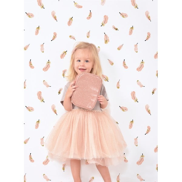 Bērnu tapetes 10 m x 50 cm Gold Feathers – Lilipinso-image-1