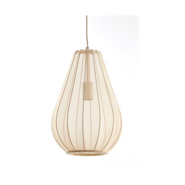 Bēša piekaramā lampa ar auduma abažūru Itela – Light & Living-image-3