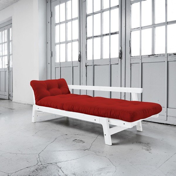 Dīvāns gulta Karup Step White/Red-image-3