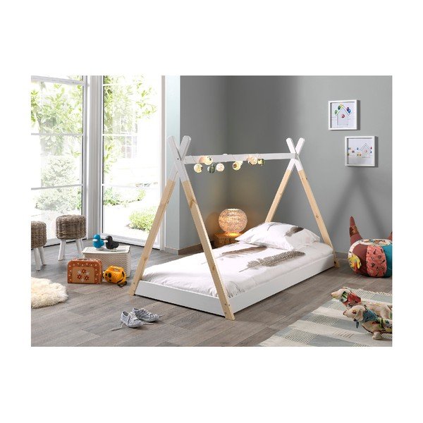Balta bērnu gulta Vipack Tipi, 90 x 200 cm-image-2