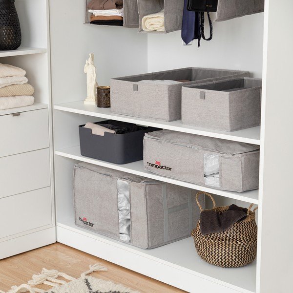 Pelēka uzglabāšanas kaste Compactor Oxford, 42 x 36 cm-image-1