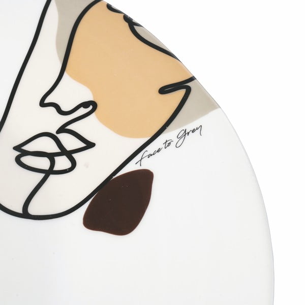 Keramikas šķīvis VDE Tivoli 1996 Face to Grey, ø 35 cm-image-2