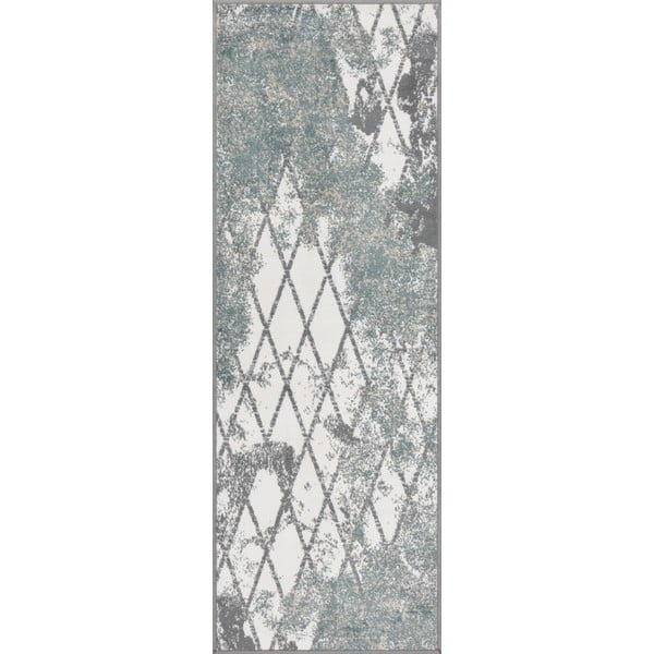 Dūmakaini zils celiņa paklājs 70x200 cm Sensi Gepi – FD