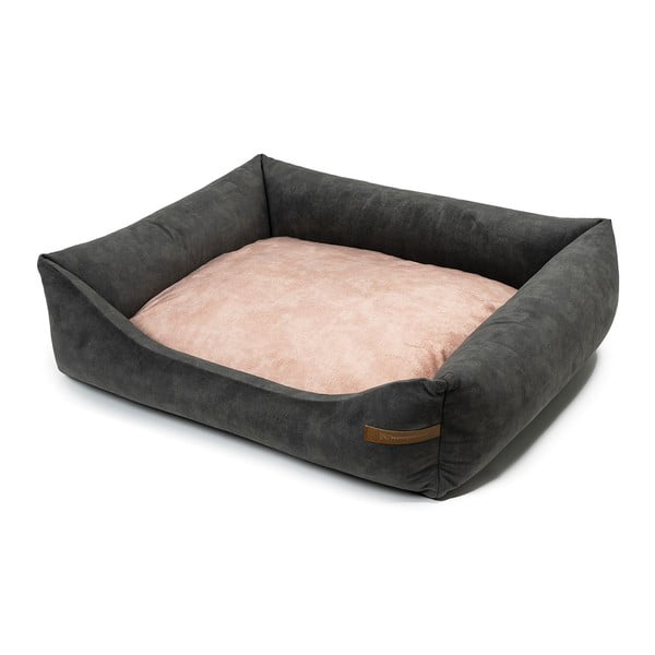Rozā/tumši pelēka mājdzīvnieku gulta suņiem 65x75 cm SoftBED Eco M – Rexproduct