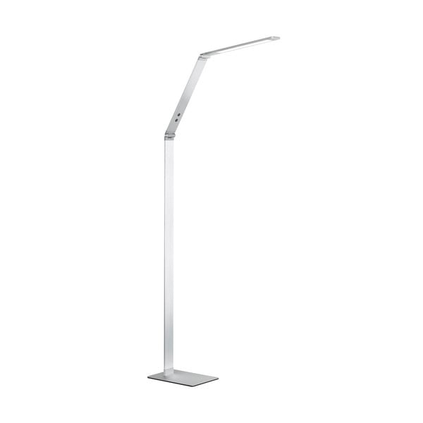 Sudraba krāsas LED stāvlampa ar regulējamu spilgtumu (augstums 133 cm) Geri – Fischer & Honsel